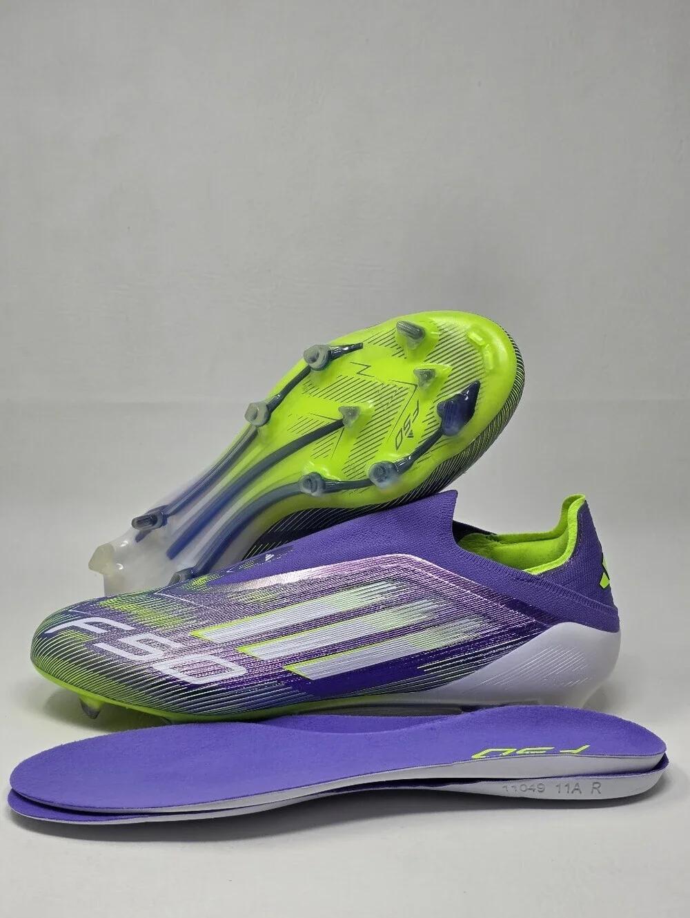 Adidas Adizero F50 Elite LL FG Soccer Cleats Mens Size 11.5 Purple Radiant Blaze